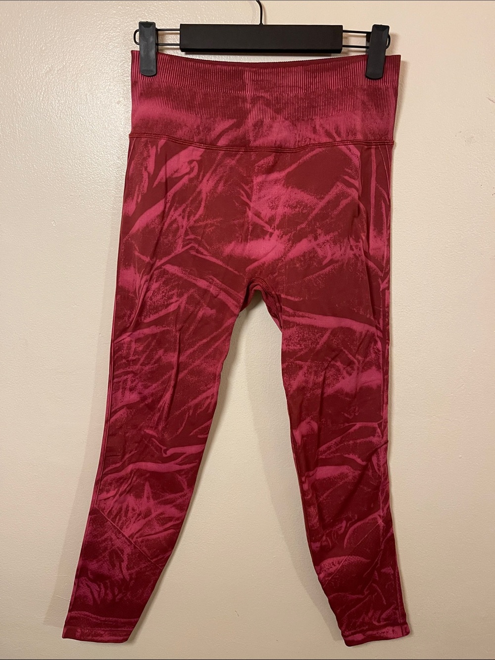 lululemon athletica Marbled Deep Pink High-Rise Leggings